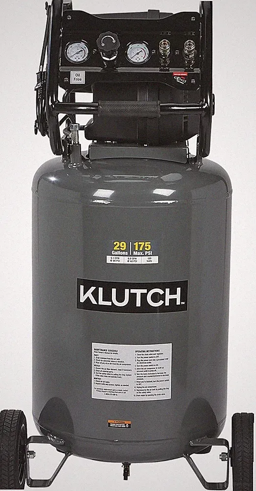29-Gallon Air Compressor 2.5 HP 120 Volts 175 PSI for Nailing Spraying