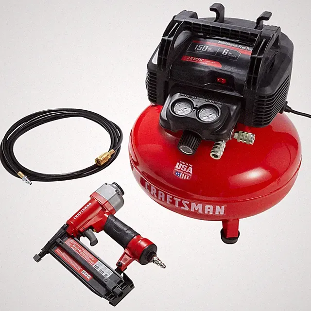 Brad Nailer and Air Compressor Combo Kit With Hose (CMEC1KIT18)