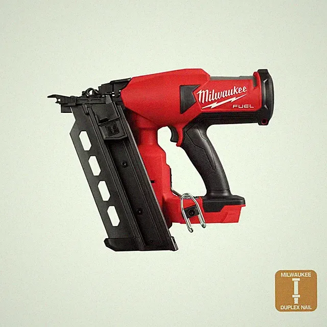 M18 FUEL 18-Volt Brushless Lithium-Ion Cordless 21-Degree Duplex Nailer