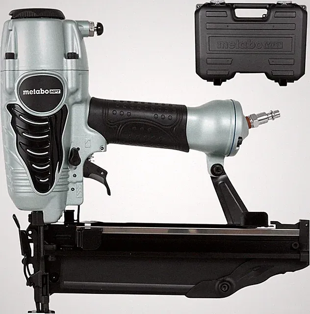 Metabo HPT Finish Nailer 16GA Pneumatic, 1-2.5" Nails, Air Duster, 3.7lbs