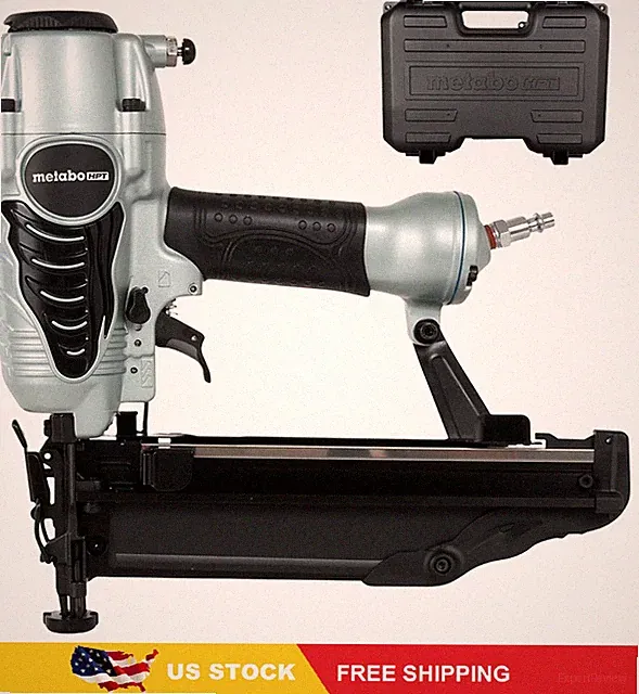 Metabo HPT Finish Nailer with Air Duster, Pro-Preferred Pneumatic Power Nailers