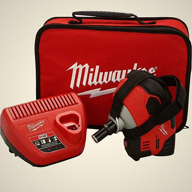 Milwaukee Cordless Palm Nailer M12 12-Volt Lithium Ion Battery Charger Tool Bag
