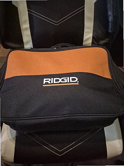 RIDGID Orange/Black Nail Gun w/ RIDGID Carrying Case Bag