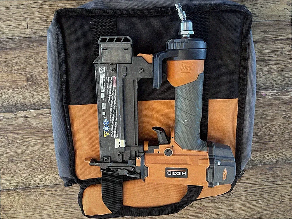 Rigid 18 Gauge Brad Nailer 2-1/8 Pneumatic Air Nail Gun